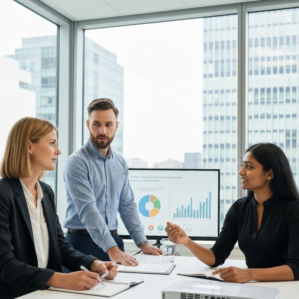 Professional team meeting